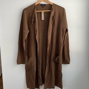 J Crew collarless sweater blazer